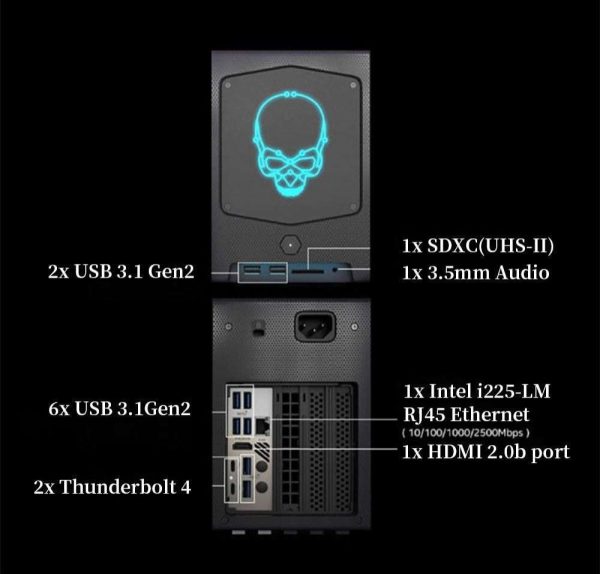 Intel NUC11BTMi7 NUC11BTMi9 Beast Canyon i7-11700B 8-Core UHD DDR4 NVMe SSD Desktop Computer Windows 10 4K WIFI Bluetooth