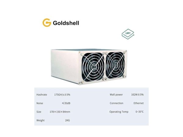 Goldshell LB-BOX (without psu) 175GH/s  LBC Mining Machine 162W Low Noise Miner Small Home Riching