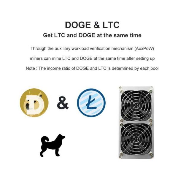 Home Miner Goldshell Mini Doge II 420Mh/s LTC Miner Litecoin and Doge coin Mining Machine