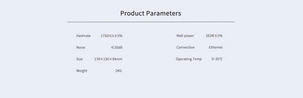 Goldshell LB-BOX (without psu) 175GH/s  LBC Mining Machine 162W Low Noise Miner Small Home Riching