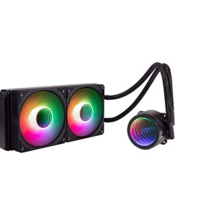 GELID Liquid 240 AIO Cooler with Infinity Mirror and CPU Temperature Display