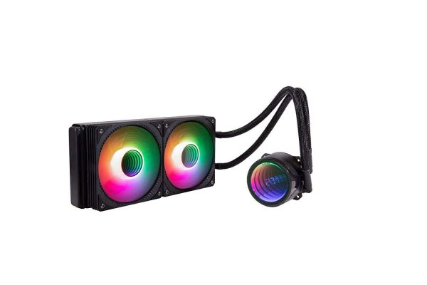 GELID Liquid 240 AIO Cooler with Infinity Mirror and CPU Temperature Display