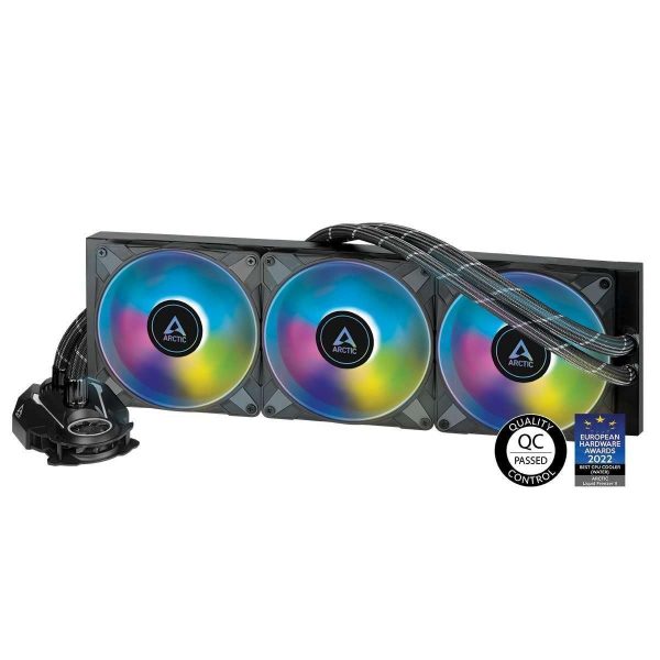 ARCTIC Liquid Freezer II 420 A-RGB Multi-Compatible All-in-one CPU AIO Water Cooler with A-RGB - Black ACFRE00109A