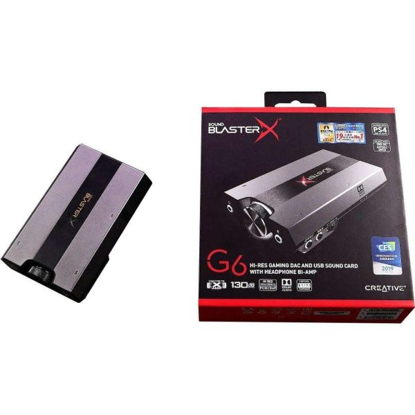 Sound BlasterX G6 Hi-Res 130db 32bit/384kHz Gaming DAC