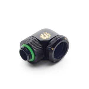 Bitspower Matt Black Enhance Rotary G1/4" 90-Degree Multi-Link Adapter For OD 16MM (2PCS)