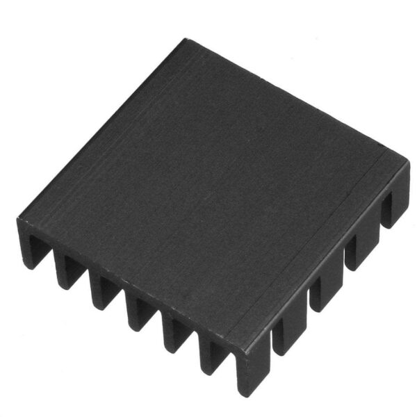 Aluminum Heatsink Cooler Circuit Board Cooling Fin Black 20mmx20mmx6mm 5Pcs for Led Semiconductor Integrated Circuit Device