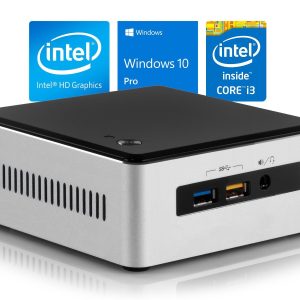 Intel NUC5i3RYH Mini PC, Intel Core i3-5005U 2.0GHz, 8GB RAM, 2TB NVMe SSD + 1TB HDD, Mini DisplayPort, Mini HDMI, Wi-Fi, Bluetooth, Windows 10 Pro