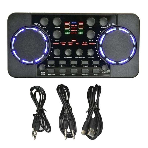 Weastlinks V300 PRO Sound Card 10 Sound Effects Bluetooth Noise Reduction mixers Headset mic Voice Control for Phone PC