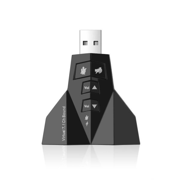 Weastlinks USB Adapter External 7.1 Channel USB 3D Sound Card Audio Dual Virtual 7.1 USB 2.0 Adapter