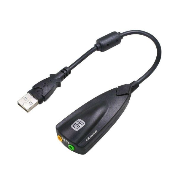 Weastlinks External USB Sound Card 7.1 Adapter 5HV2 USB to 3D CH Sound Antimagnetic Audio Headset Microphone 3.5mm Jack For Laptop PC